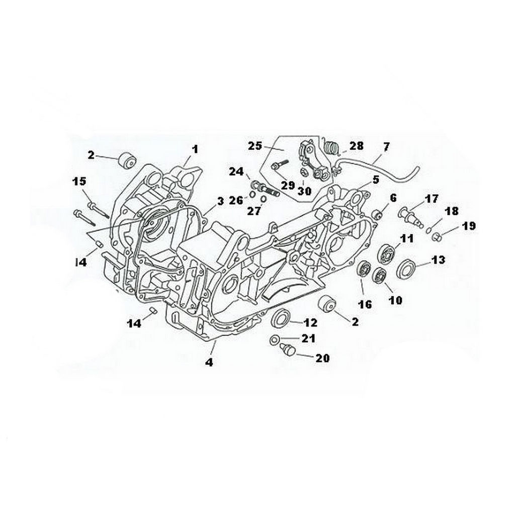 ASYA SCOOTER MOTOR GOVDESI SOL #ORSC150 E0604