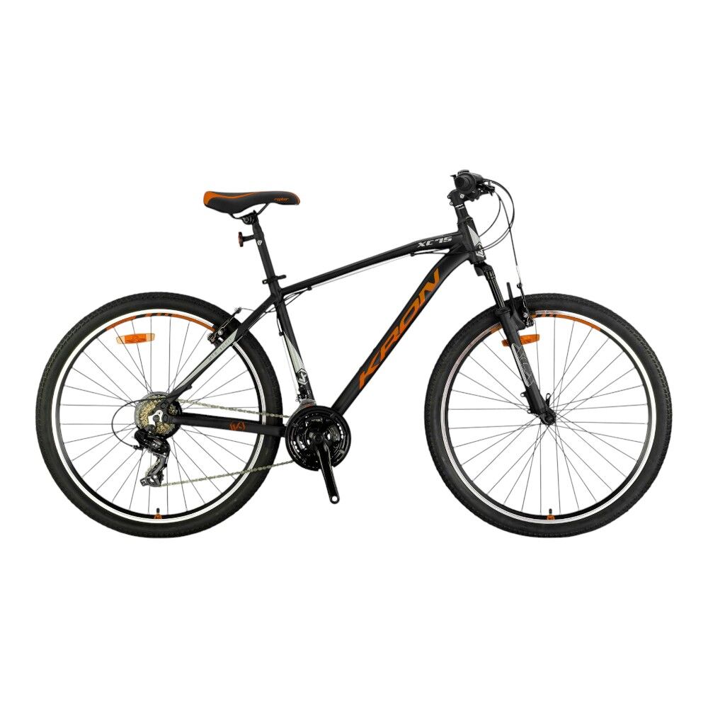 KRON XC 75 - 26'' MTB - 14' - 21 Vites - V.B. - Mat Siyah-Neon Turuncu\Bej #KRN25-046