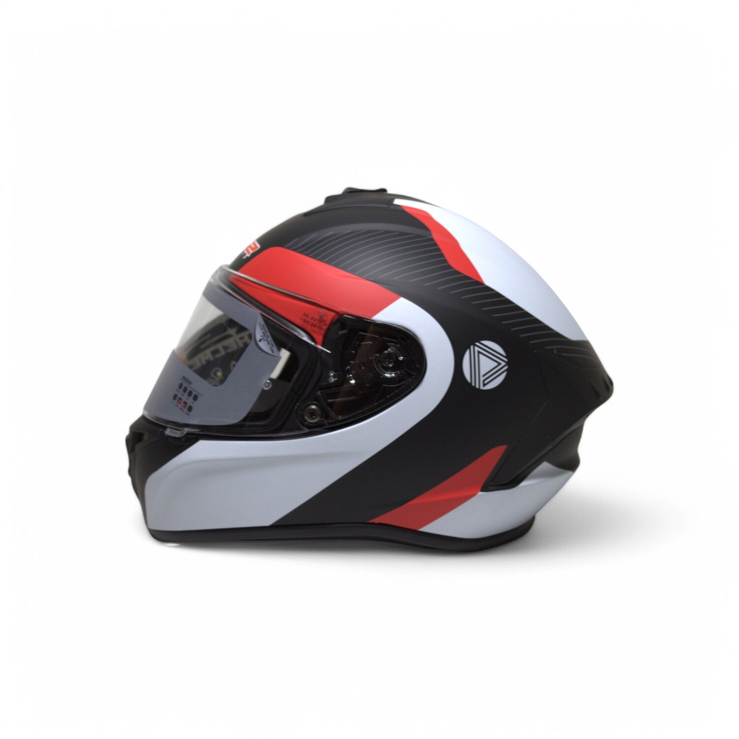RS2 KAPALI KASK (SİYAH/BEYAZ/KIRMIZI) [L] #RS320 32006/1