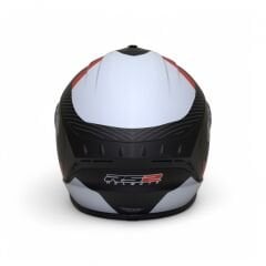 RS2 KAPALI KASK (SİYAH/BEYAZ/KIRMIZI) [XXL] #RS320 32006/1