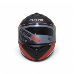 RS2 KAPALI KASK (SİYAH/GRİ/KIRMIZI) [L] #RS320 32009/1