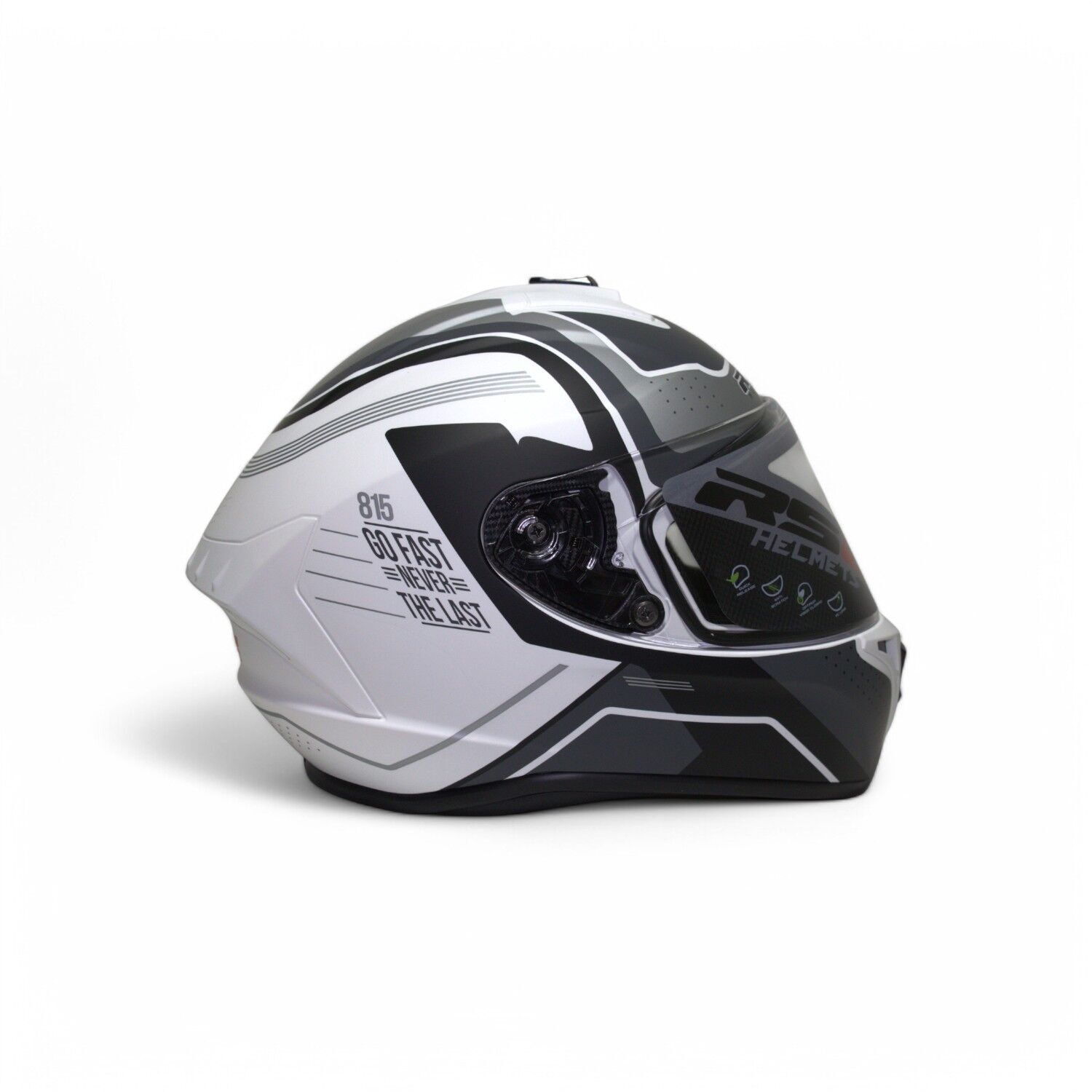 RS2 KAPALI KASK (SİYAH/BEYAZ/YEŞİL) [M] #RS320 32010/5