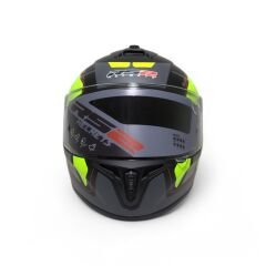 RS2 KAPALI KASK (SİYAH/LİMON YEŞİLİ/GRİ) [XL] #RS320 32011/8
