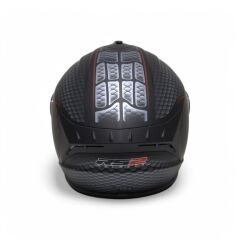RS2 KAPALI KASK YILAN DESENLİ (SİYAH/GRİ/KIRMIZI) [M] #RS320 32012/2