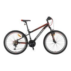 KRON VORTEX 4.0 - 26'' MTB - 14' - 21 Vites - V.B. - Mat Siyah-Gri/Kırmızı  #KRN25-006