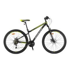 KRON VORTEX 4.0 - 27.5'' MTB - 15' - 21 Vites - M.DISC - Mat Siyah-Gri/Neon Sarı #KRN25-010