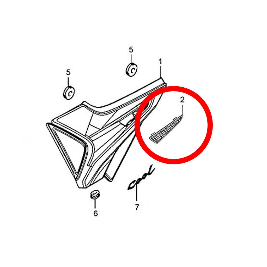 HAOJUE HJ150-9 SOL KAPAK ORTUSU #47212H22500H000