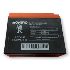 12V-45 AMPER [DAR] [223*121*174 mm] E-BIKE AKÜ - MONERO #60201