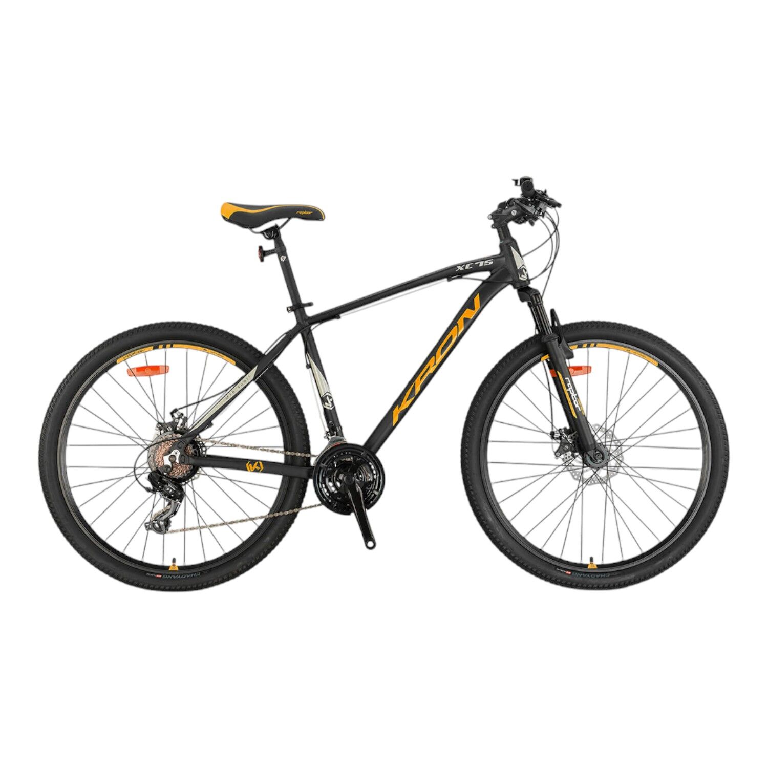 KRON XC 75 - 27,5'' MTB - 18' - 21 Vites - V.B. - Mat Siyah-Neon Turuncu\Bej #KRN25-060