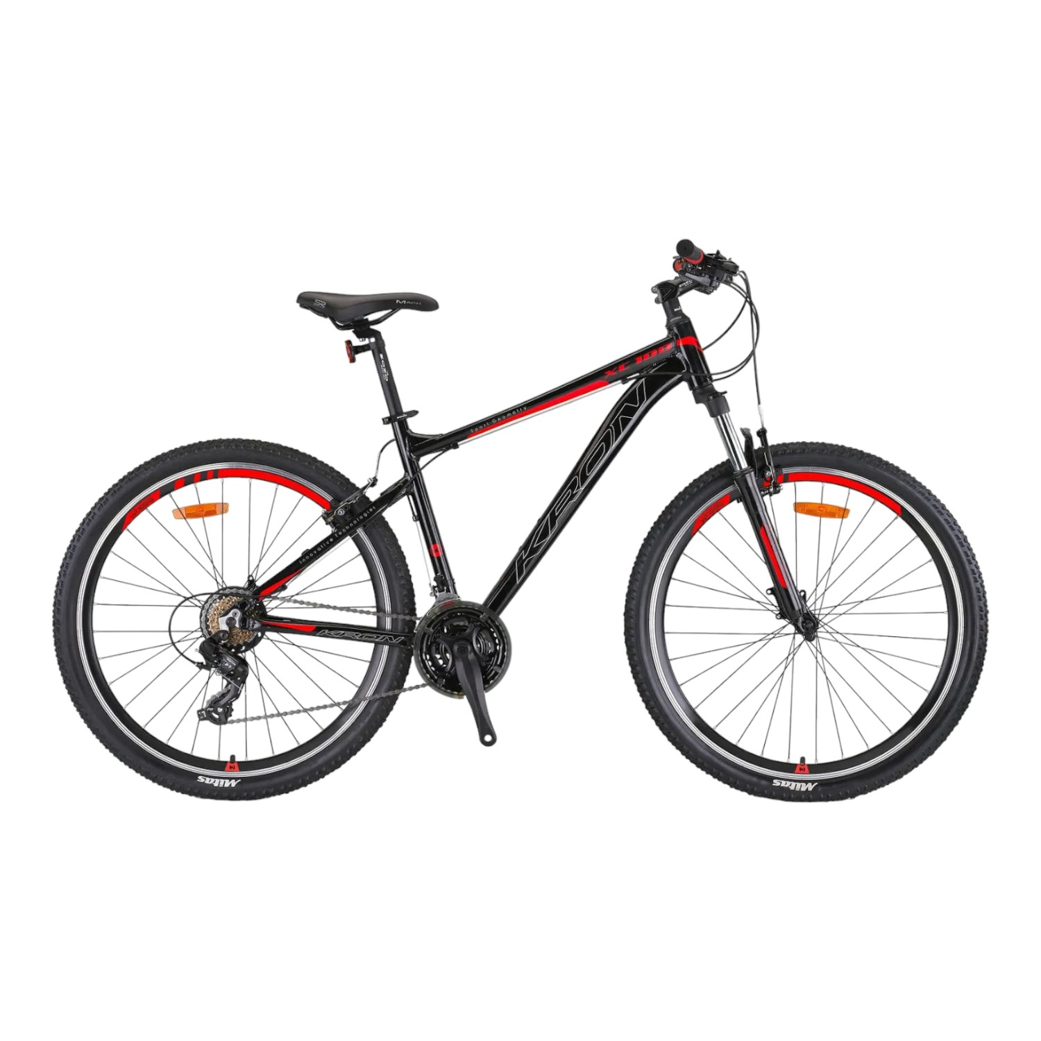 KRON XC 100 - 29'' MTB - 20' - 21 Vites - H.DISC - Siyah-Gri/Kırmızı #KRN23-217