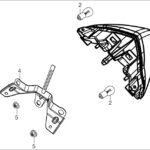HERO THRILLER (HR150-TH) BRAKET ARKA STOP