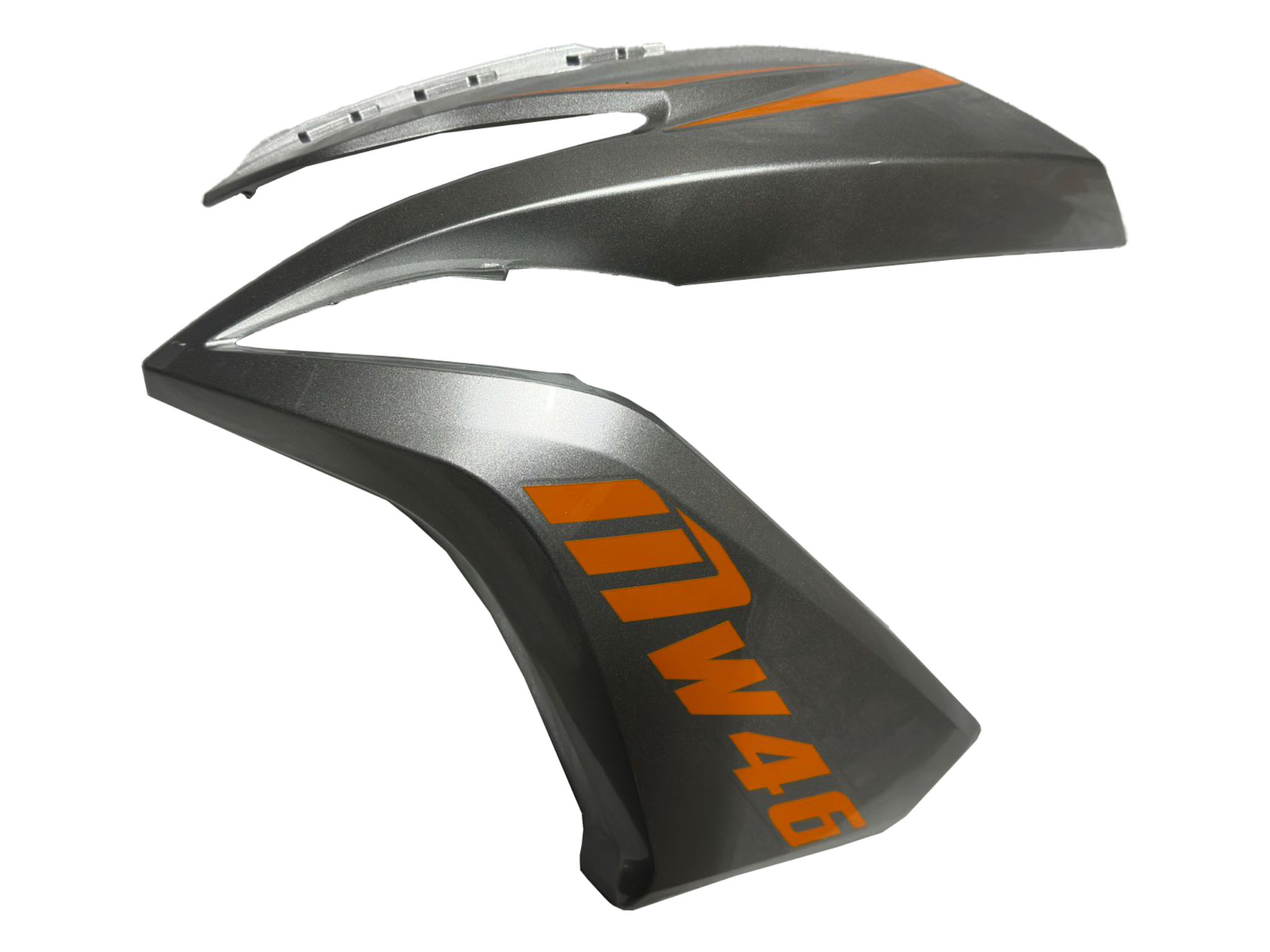 MOTOLUX-MW46-125006-1 MOTOLUX MW46 ( 125 CC ) ÖN PANEL TURUNCU / GRİ-SOL - Görsel 1
