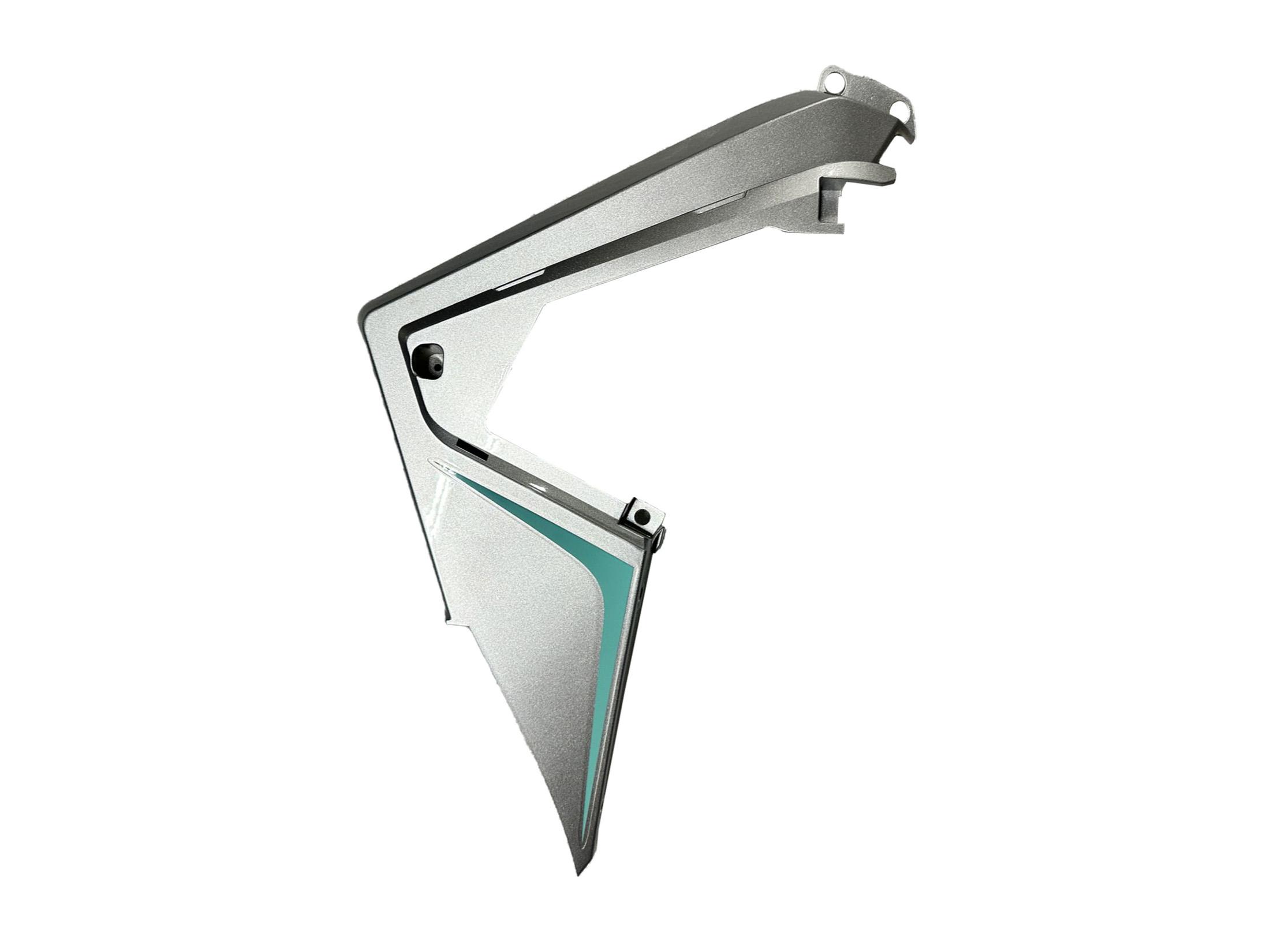 MOTOLUX-MW46-125010-1 MOTOLUX MW46 ( 125 CC ) DİZ RÜZGARLIĞI TURKUAZ / GRİ-SAĞ - Görsel 1