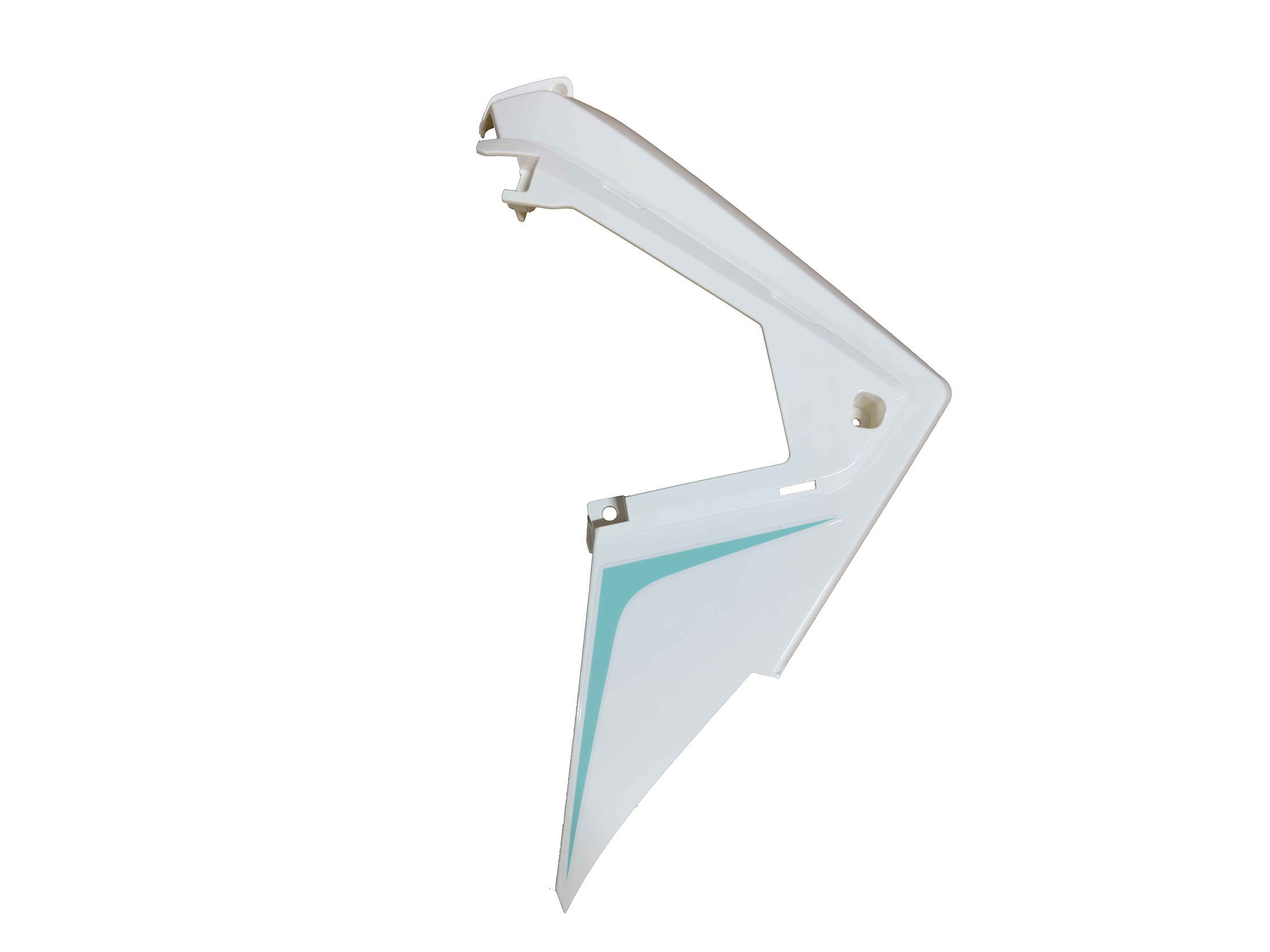 MOTOLUX-MW46-125142-1 MOTOLUX MW46 ( 125 CC ) DİZ RÜZGARLIĞI TURKUAZ / BEYAZ-SOL - Görsel 1