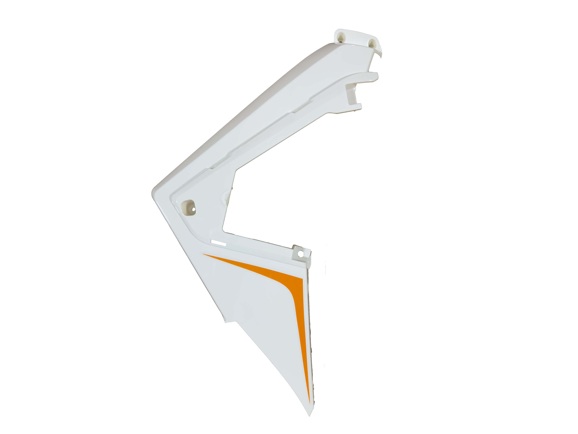 MOTOLUX-MW46-125145-1 MOTOLUX MW46 ( 125 CC ) DİZ RÜZGARLIĞI TURUNCU / BEYAZ-SAĞ - Görsel 1