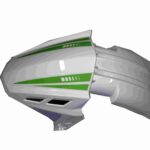 MOTOLUX ROSSİ RS (49 CC) ÖN ÇAMURLUK-(BEYAZ ÜZERİ YEŞİLÇİZGİ)