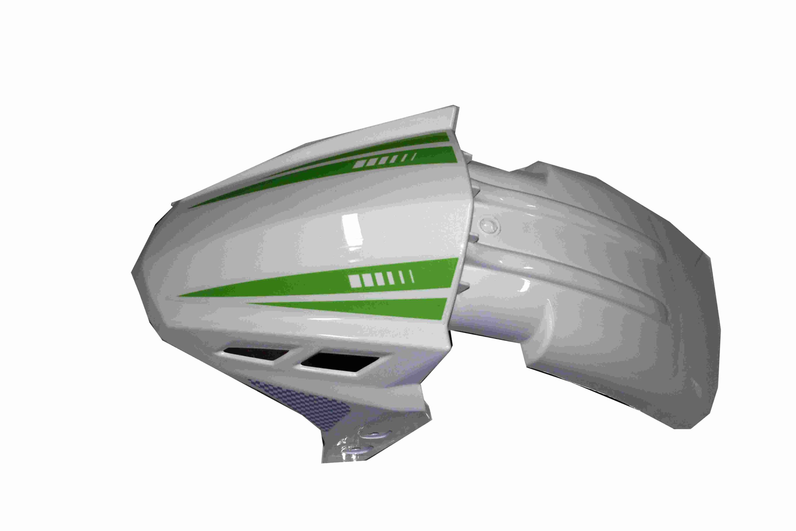 MOTOLUX-ROSSİ RS-10032-1 MOTOLUX ROSSİ RS (49 CC) ÖN ÇAMURLUK-(BEYAZ ÜZERİ YEŞİLÇİZGİ) - Görsel 1