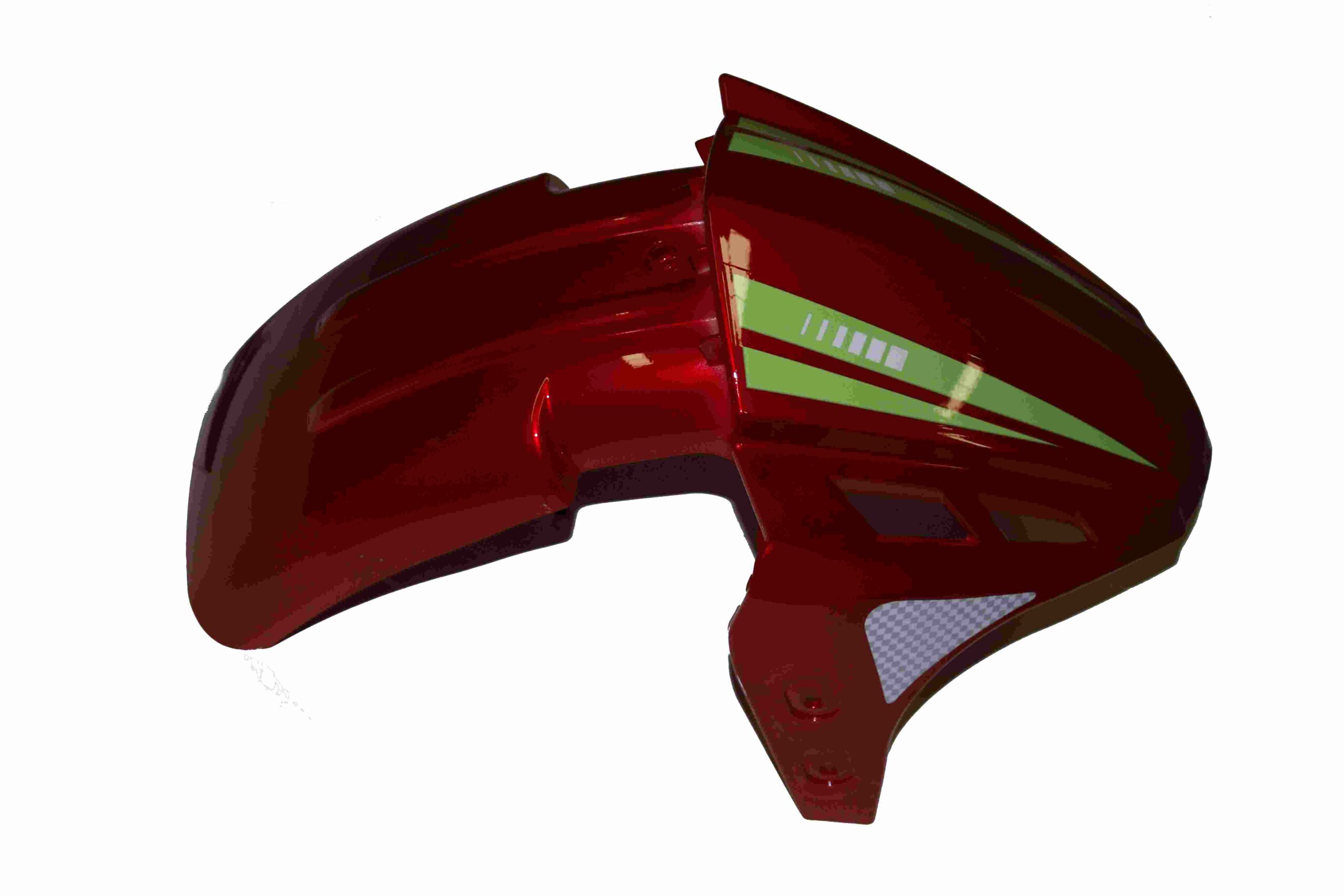 MOTOLUX-ROSSİ RS-10033-1 MOTOLUX ROSSİ RS (49 CC) ÖN ÇAMURLUK-(KIRMIZI ÜZERİ YEŞİL ÇİZGİ) - Görsel 1