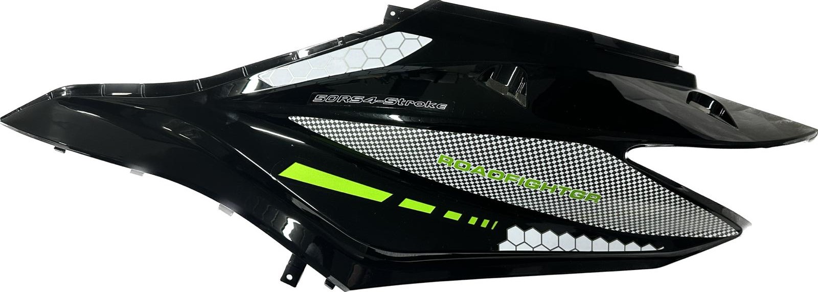 MOTOLUX-ROSSİ RS-10149-1 MOTOLUX ROSSİ RS (49 CC) SELE ALTI PANEL SOL-(SİYAH ÜZERİ YEŞİL) - Görsel 1