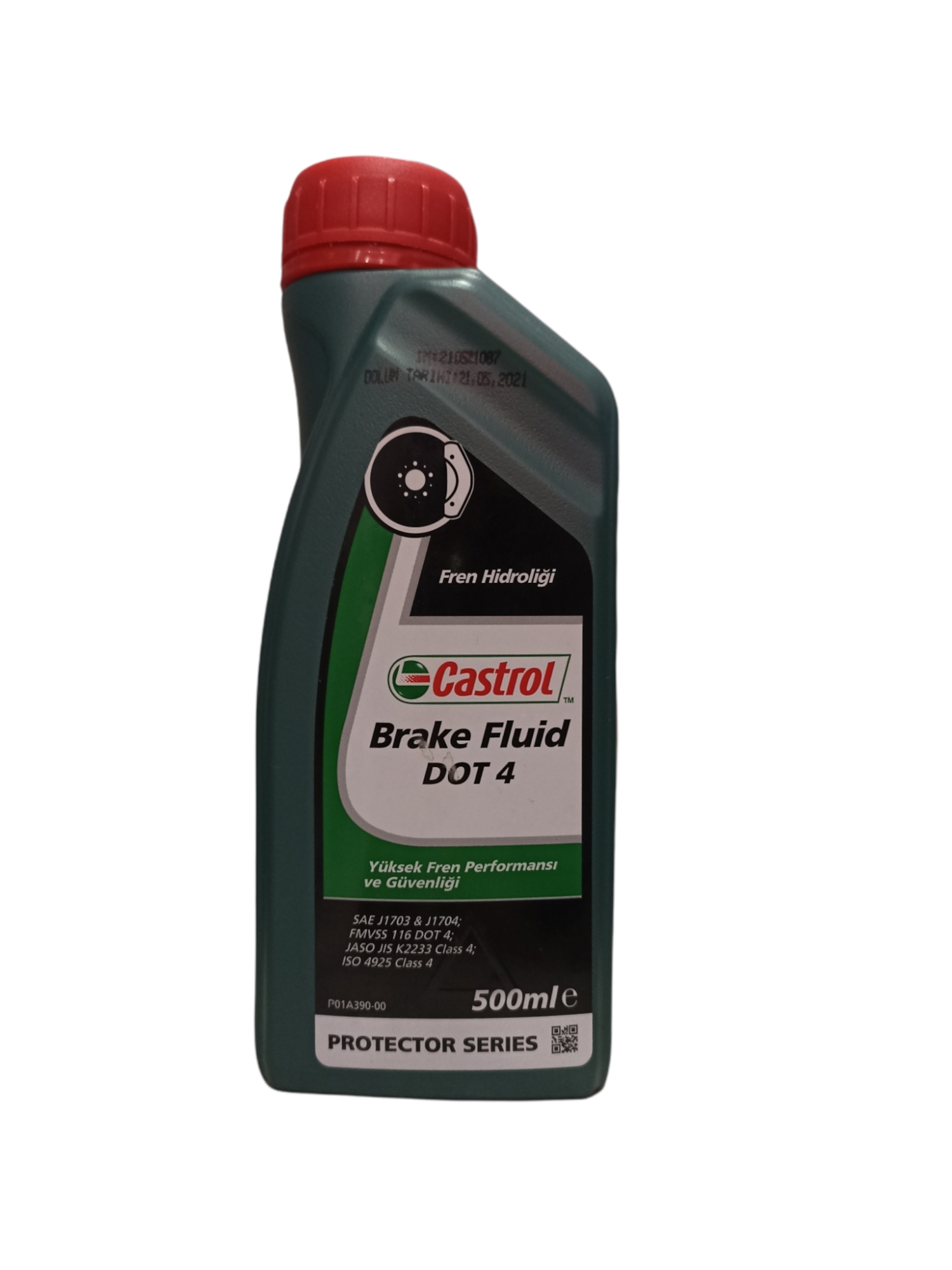 ST08328 CASTROL BRAKE FLUID DOT 4 (C) 500 ML FREN HIDROLIGI #381900000000 - Görsel 1