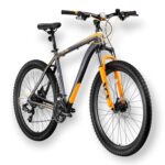KRON XC 100 - 26" MTB - 17' - 21 Vites - H.DISC - Mat Füme-Gri/Turuncu #KRN22-232