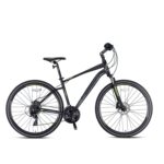 KRON TX 150 - 28" Trekking - 18' - 24 Vites - H.DISC - Mat Siyah-Neon Sarı/Füme #KRN21-105