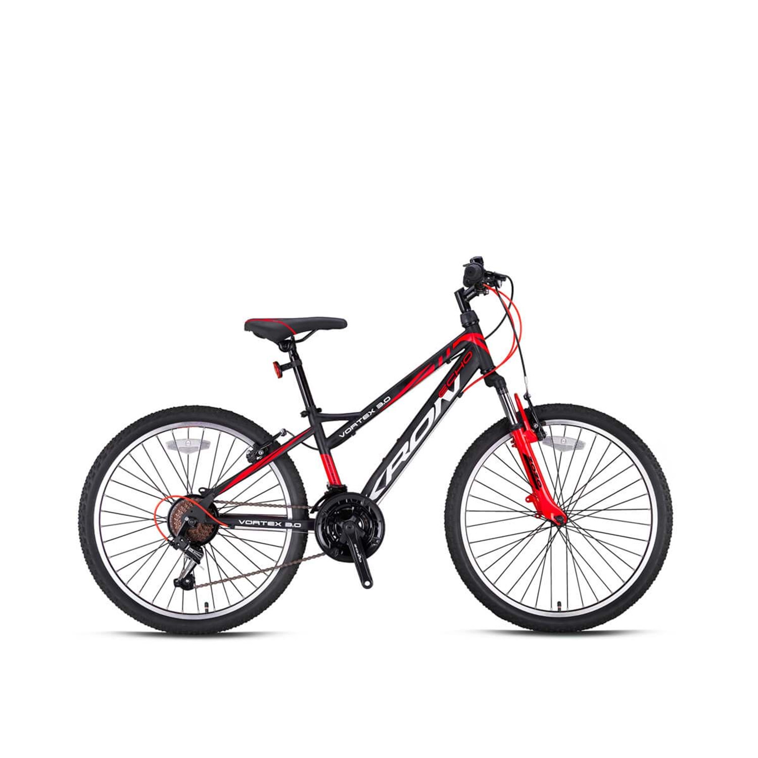 ST85837 KRON VORTEX 3.0 - 26" MTB - 15' - 21 Vites - V.B. - Mat Siyah-Kırmızı/Beyaz #KRN21-456 - Görsel 1