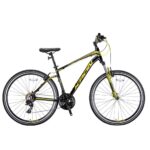 TX 100 - 28" Trekking - 18' - 21 Vites - H.DISC - Siyah-Sarı/Haki #KRN22-199