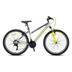 XC 100 - 26" MTB Lady - 15' - 21 Vites - H.DISC - Mat Füme-Gri/Açık Sarı #KRN22-236