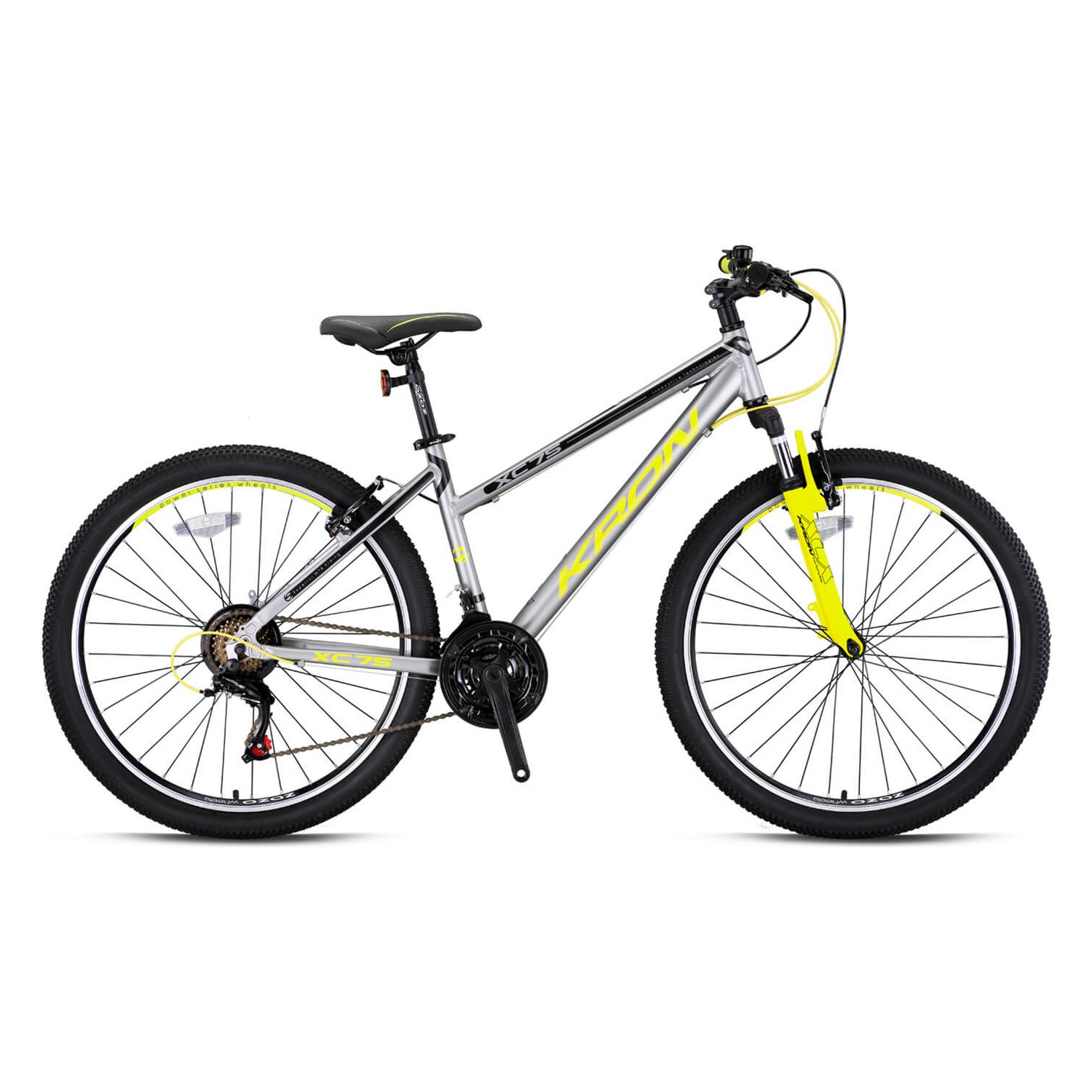 ST85873 XC 100 - 26" MTB Lady - 15' - 21 Vites - H.DISC - Mat Füme-Gri/Açık Sarı #KRN22-236 - Görsel 1