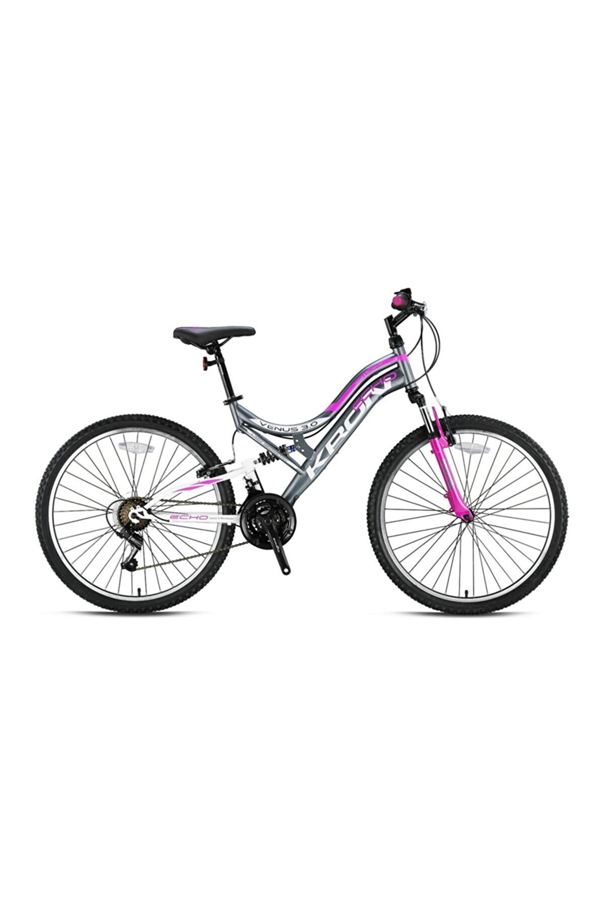 ST85886 VENUS 3.0 - 24" MTB Lady - 15' - 21 Vites - Çift AMT - V.B. - Mat Füme-Mor/Lila #KRN21-441 - Görsel 1