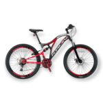 KRON ARES 4.0 - 26" MTB - 16.5' -21 Vites - Çift AMT - V.B. - Mat Siyah-Kırmızı/Beyaz #KRN21-425