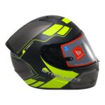 MT STINGER SHELL BÖGOR MAT GRİ-SİYAH-NEON SARI [L]