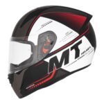MT STINGER SHELL GULTTER MAT SİYAH-BEYAZ-KIRMIZI [L]