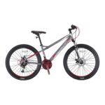 KRON VORTEX 4.0 - 27.5" MTB - 18' - 21 VITES - M.DISC - MAT FÜME-KIRMIZI/GRI #KRN21-516