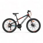 KRON XC 75 - 24" MTB - 13' - 21 Vites - M.DISC - Mat Siyah-Neon Turuncu/Beyaz/Mavi #KRN23-109