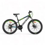 KRON XC 75 - 24" MTB - 13' - 21 Vites - M.DISC - Mat Siyah-Yeşil/Beyaz/Mavi #KRN23-110