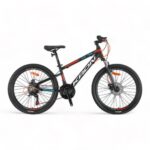 KRON XC 75 - 24" MTB - 13' - 21 Vites - H.DISC - Mat Siyah-Neon Turuncu/Beyaz/Mavi #KRN23-113