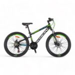 KRON XC 75 - 24" MTB - 13' - 21 Vites - H.DISC - Mat Siyah-Yeşil/Beyaz/Mavi #KRN23-114