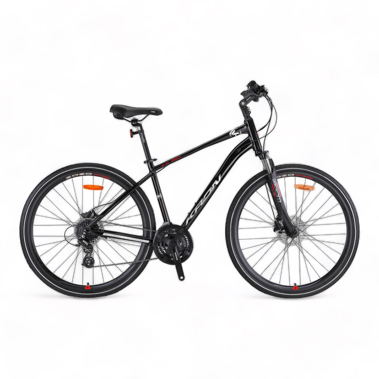 ST87636 KRON TX 150 - 28" Trekking - 18' - 24 Vites - H.DISC - Siyah-Gri/Kırmızı #KRN23-322 - Görsel 1
