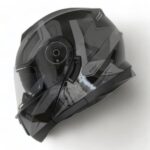 BLACKLION - ÇENE AÇILIR VİZÖRLÜ KASK [LION-160E] [SİYAH-GRİ] [S] #57888
