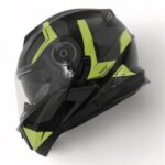 BLACKLION - ÇENE AÇILIR VİZÖRLÜ KASK [LION-160E] [SİYAH-SARI] [M] #57881