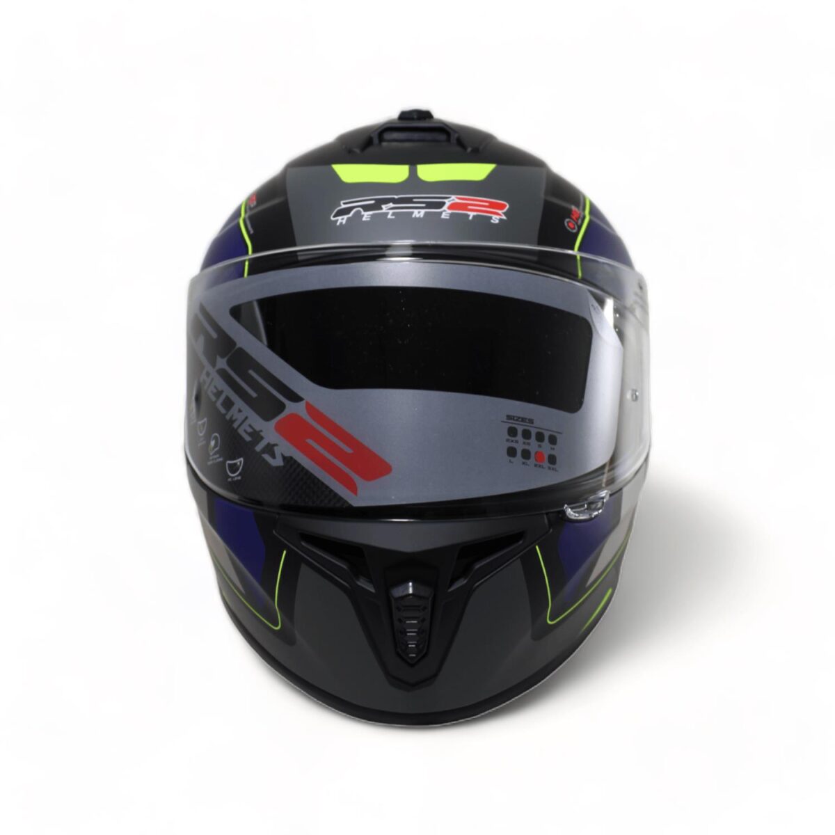 RS2 KAPALI KASK (SİYAH - GRİ - LACİVERT) 32011/9 [L] - Görsel 2