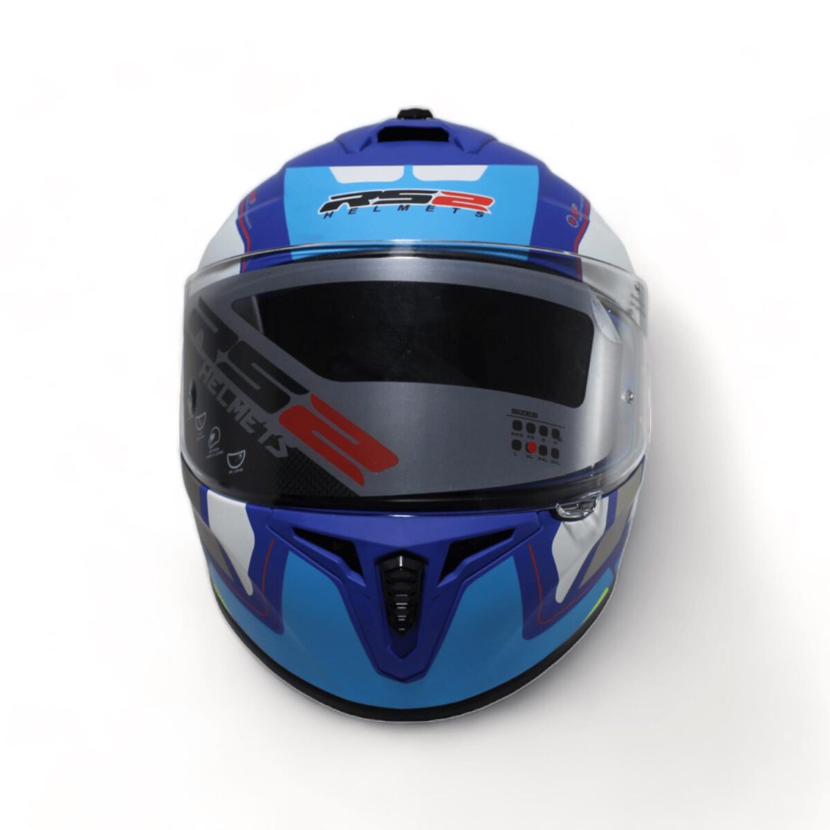 RS2 KAPALI KASK (LACİVERT - MAVİ - BEYAZ) 32011/12 [XXL] - Görsel 2
