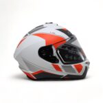 RS2 KAPALI KASK (BEYAZ - TURUNCU - GRİ) 32011/2 [XXL]