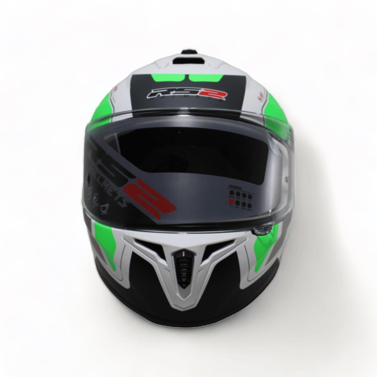 RS2 KAPALI KASK (BEYAZ - YEŞİL - GRİ) 32011/4 [M] - Görsel 2