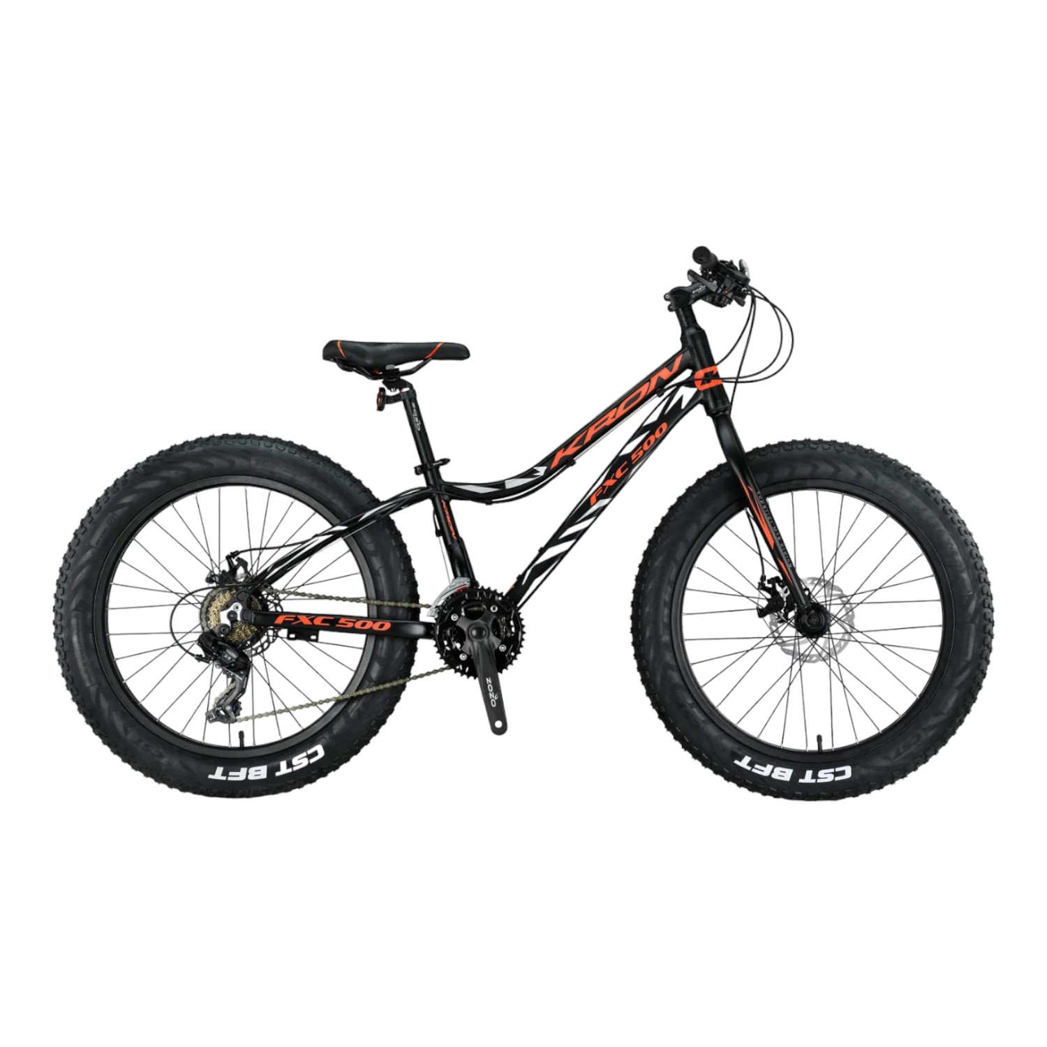 ST88016 FXC 500 - 24" MTB - 13" - 21 Vites - M.DISC - Mat Siyah-Neon Turuncu/Gri #KRN21-583 - Görsel 1