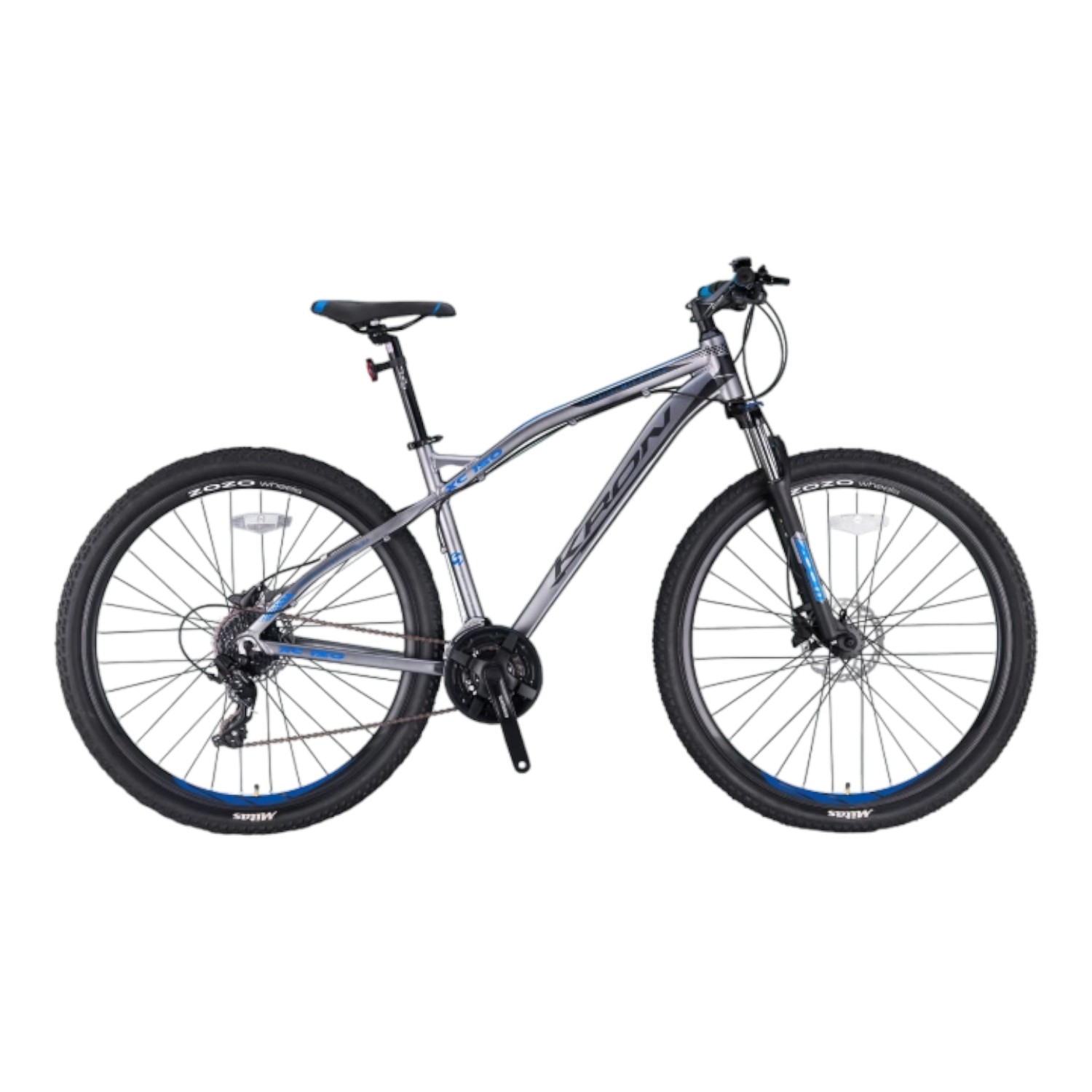 ST88019 KRON XC 150 - 27.5" MTB - 19' - 24 Vites - V.B. - Mat Füme-Siyah/Mavi #KRN22-005 - Görsel 1