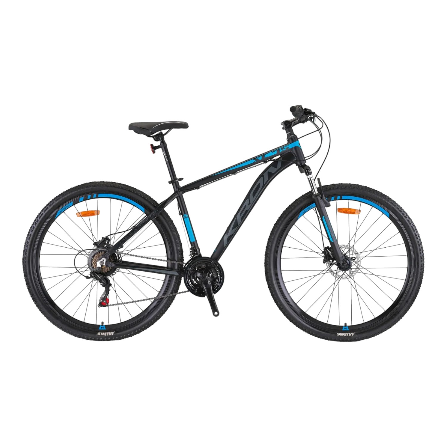 ST88025 KRON XC 75 - 26" MTB - 15' - 21 Vites - H.DISC - Mat Siyah-Mavi/Füme #KRN23-129 - Görsel 1