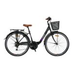 KRON TETRA 3.0 - 26" City Bike - 15' - 21 Vites - V.B. - Mat Siyah-Gri/Mor #KRN23-073